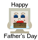 father's day computer cake